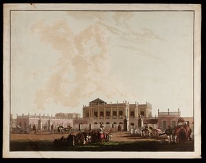 Old Government House desde las Vistas de Calcuta de Thomas und William Daniell