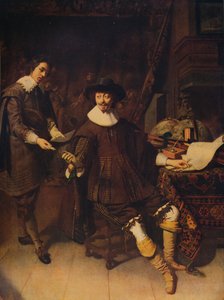 Constantijn Huygens y su secretario, 1627, c1915