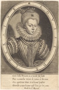 Louise de Lorraine de Thomas de Leu after François Quesnel
