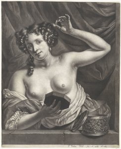 mujer en una ventana de Thomas van der Wilt