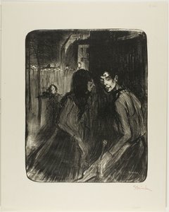 Prostitutas discutidoras de Théophile Alexandre Pierre Steinlen