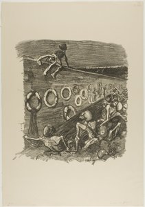 En el muro de los federalistas de Théophile Alexandre Pierre Steinlen