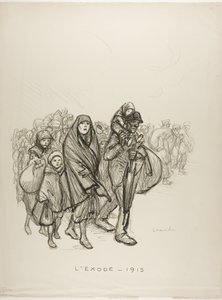 Éxodo - 1915 de Théophile Alexandre Pierre Steinlen