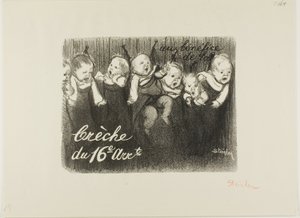 En beneficio de la guardería del distrito 16 de Théophile Alexandre Pierre Steinlen