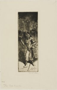 Pequeña florista de Théophile Alexandre Pierre Steinlen