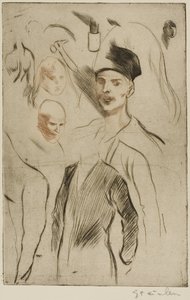 Placa de bocetos, nº 2 de Théophile Alexandre Pierre Steinlen