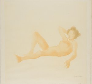 Mujer reclinada de Théophile Alexandre Pierre Steinlen