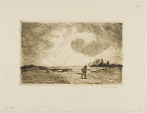 Tiempo tormentoso de Théophile Alexandre Pierre Steinlen