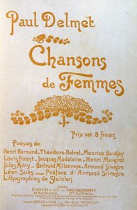 Canciones de mujeres de Théophile Alexandre Steinlen
