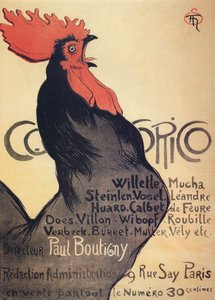 Cocorico, póster, 1899 de Théophile Alexandre Steinlen