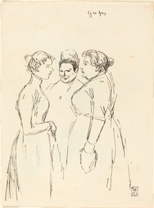 Mujeres chismosas de Théophile Alexandre Steinlen
