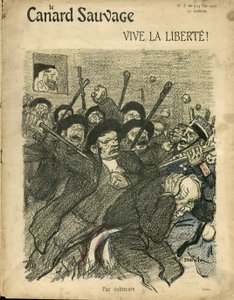 Ilustración de Steinlen (1859-1923) para la portada de El pato salvaje de Théophile Alexandre Steinlen