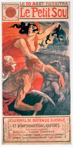 Le Petit Sou, revista socialista por Théophile Steinlen, 1900
