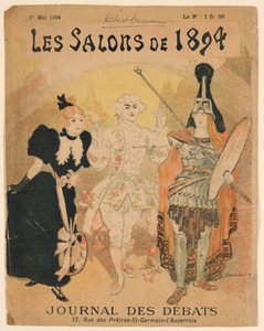 Le Salon de 1894, portada del Journal des Débats de Théophile Alexandre Steinlen