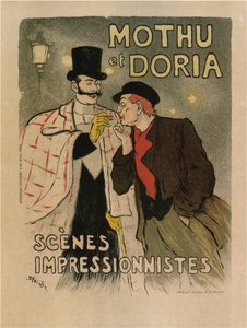 Mothu y Doria. Escenas impresionistas, 1893 de Théophile Alexandre Steinlen