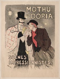 Mothu et Doria - Escenas impresionistas de Théophile Alexandre Steinlen