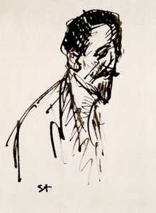 Retrato de Jehan Rictus, siglo XX de Théophile Alexandre Steinlen