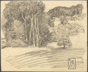 El bosque en Courdemanche de Théophile Alexandre Steinlen