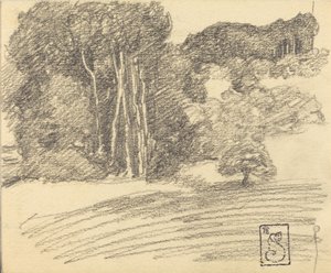 El bosque en Courdemanche, 1895