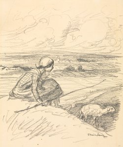 La Pastora, cuarto trimestre del siglo XIX o primer trimestre del siglo XX de Théophile Alexandre Steinlen