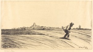 Vagabundo con fardo, 1914 de Théophile Alexandre Steinlen