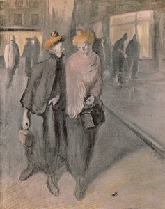 Mujeres trabajadoras, hacia 1900 (dibujo) de Théophile Alexandre Steinlen