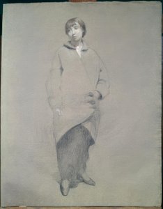 Mujer joven con abrigo de Théophile Alexandre Steinlen