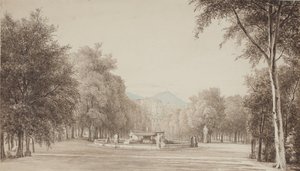 Desde Villa Reale (ahora Villa Nazionale) en Nápoles de Thorald Brendstrup