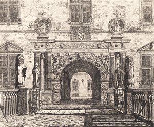 La puerta de entrada en Vallø de Thorald Læssøe