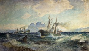 Duncan Grey y Nancy Grey en la batalla con la ballena