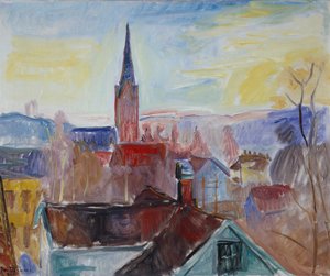Torre de la iglesia de Lillehammer de Thorvald Erichsen