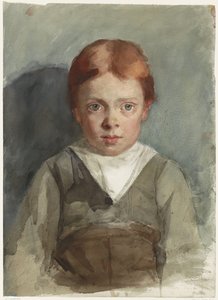 Retrato de un niño pelirrojo, de frente de Thérèse Schwartze