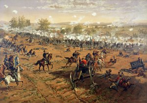Batalla de Gettysburg de Thure de (after) Thulstrup