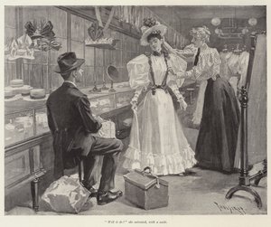 Ilustración para El día de su boda, por W D Howells