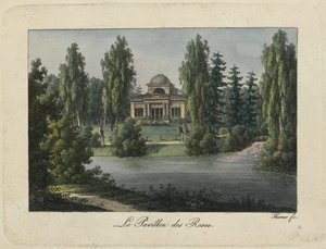 El Pabellón de la Rosa en el Parque Pavlovsk, 1810s de Thurner