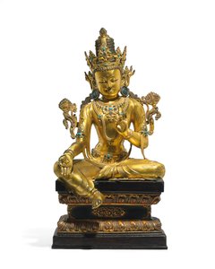 Figura imperial de Avalokiteshvara de Tibetan School