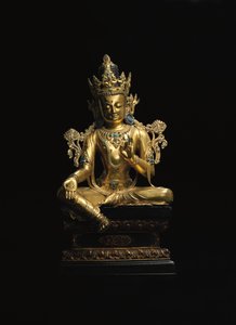 Figura imperial de Avalokiteshvara de Tibetan School