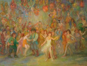 Escena de carnaval de Tibor Dengyel