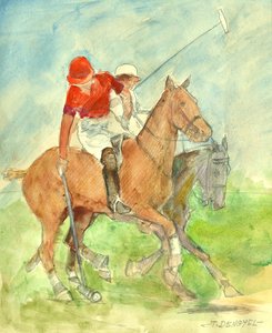 Partido de polo de Tibor Dengyel
