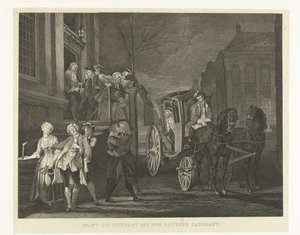 Los que pudieron caminar se fueron a pie, los que ya no pudieron más cayeron Ibant qui poterant qui non potuere cadebant (título sobre objeto) Nelri a Cornelis Troost (título de la serie)