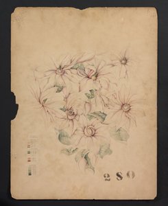 Dibujo de diseño, c.1893 (acuarela) de Tiffany & Company