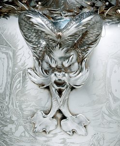 Detalle de un trofeo de yate de Tiffany and Company
