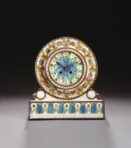 Reloj de chimenea de mosaico Favrile de Tiffany and Company