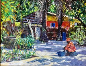 Sombras africanas 2019 (aceite) de Tilly Willis