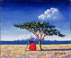 Bajo el árbol de acacia
