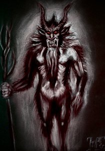 Krampus, la criatura del folclore de Tim Hoinkis