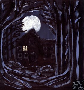 La casa encantada a la luz de la luna de Tim Hoinkis