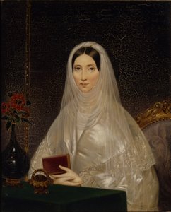 Retrato de la Condesa Tatyana Golitsyna Potemkina, años 1840 de Timofei Andreyevich Neff