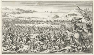 La batalla de Ascalón el 12 de agosto de 1099