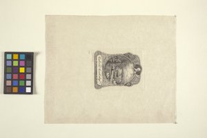 Placa de libro para Calvin Coolidge (tinta) de Timothy Cole